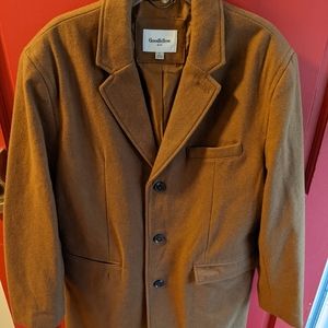 Large Men's Brown Overcoat